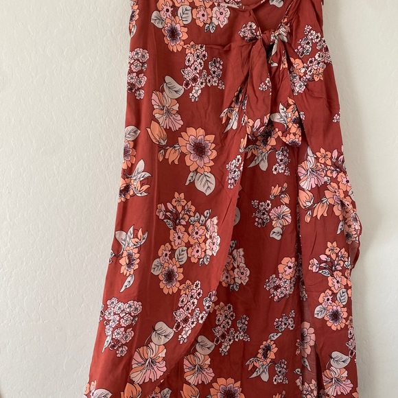 Free People Floral Wrap Midi Skirt NWT - Picture 7 of 14
